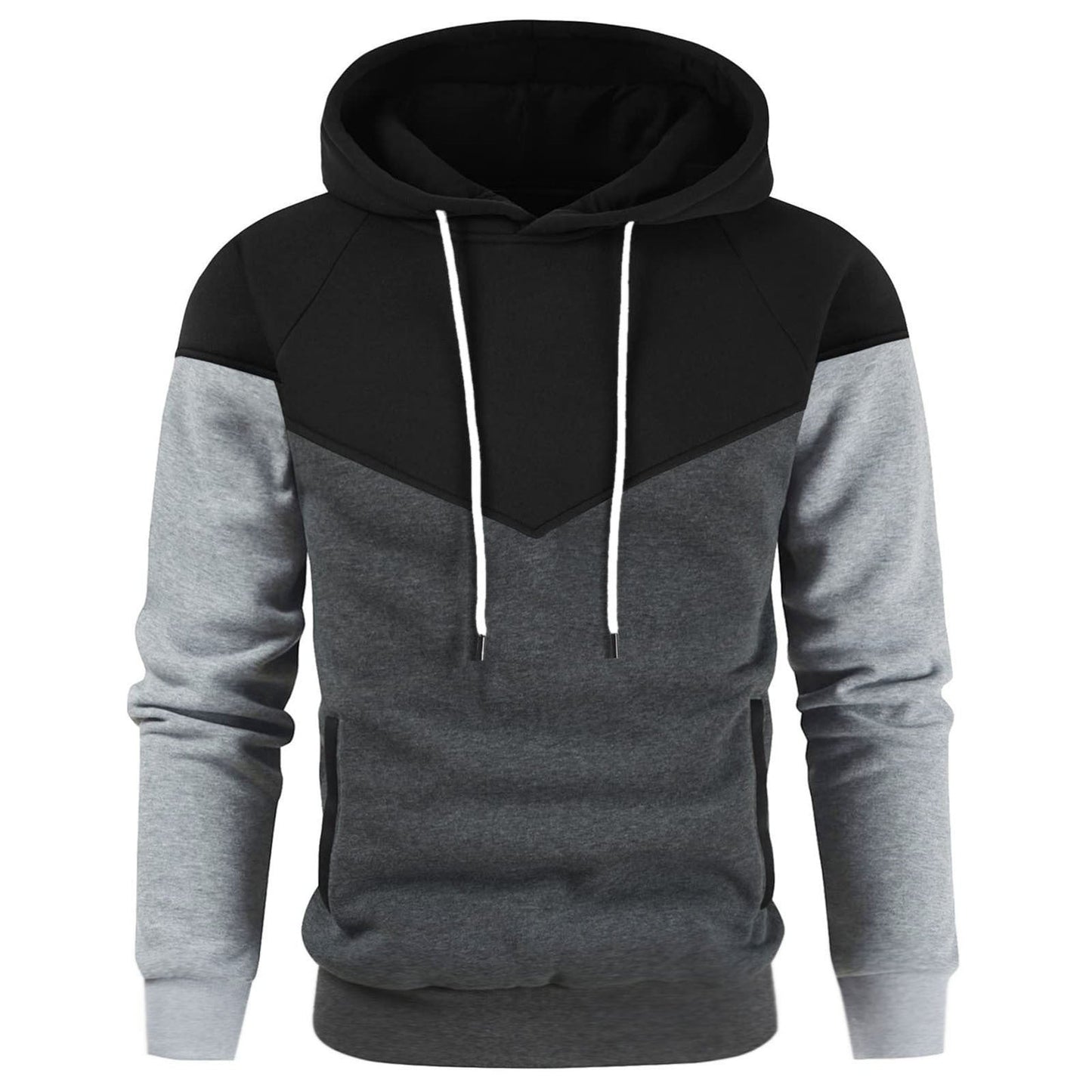 Herren modischer Hoodie mit innovativem Patchwork-Design Stilzeits