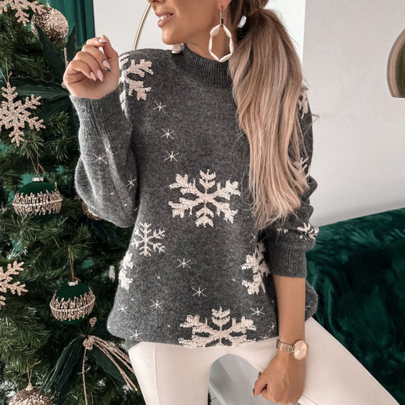 Stilzeits | Weihnachtlicher Strickpullover Mit Rentiermuster