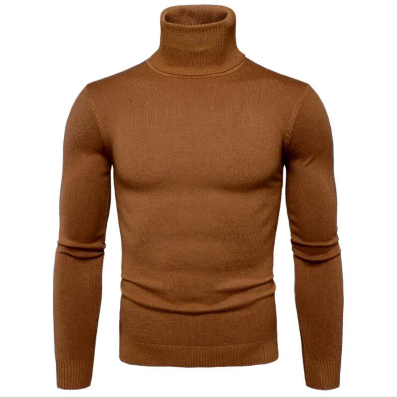 Herren Rollkragenpullover aus feiner Strickware Stilzeits