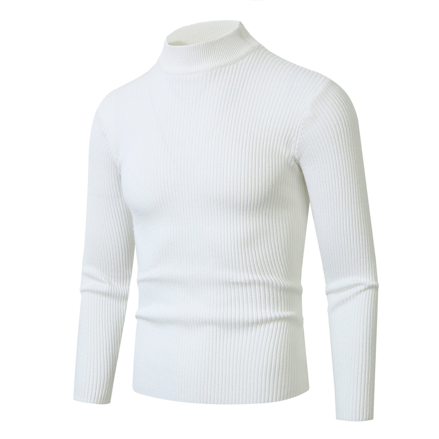 Herren modischer Rollkragenpullover aus feiner Wolle Stilzeits