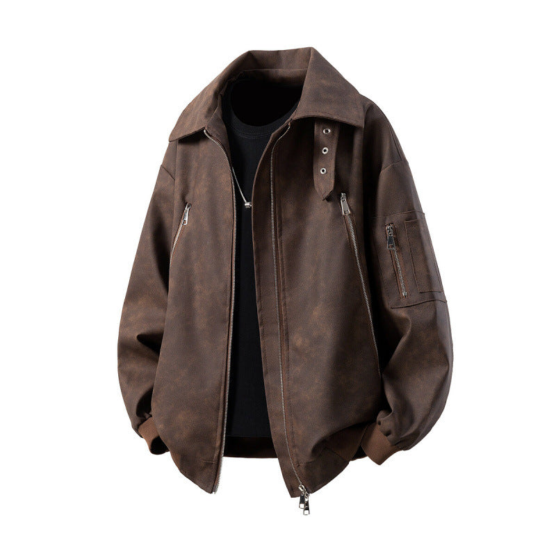 Herren Übergangsjacke mit innovativem Design und multifunktionalen Reißverschlusstaschen Stilzeits