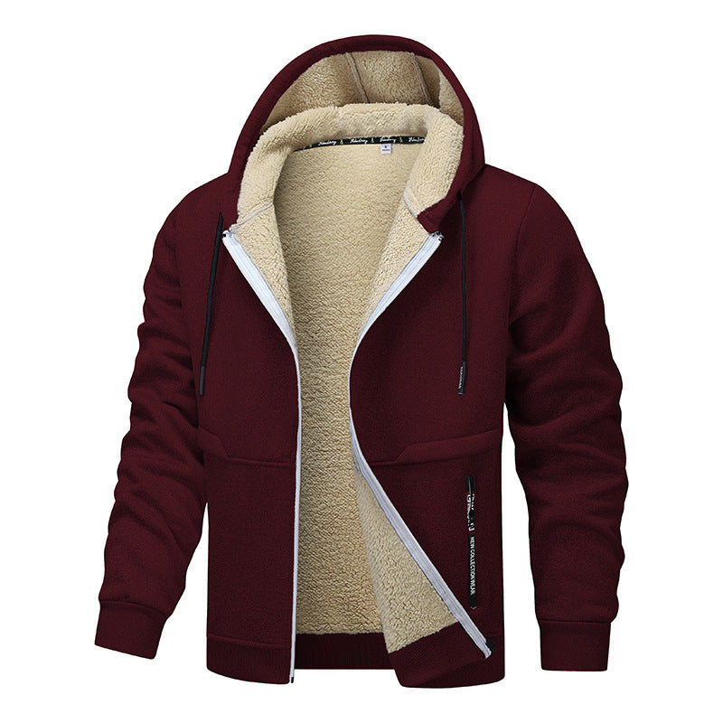 Herren warme Fleecejacke mit funktionalem Schnitt Stilzeits