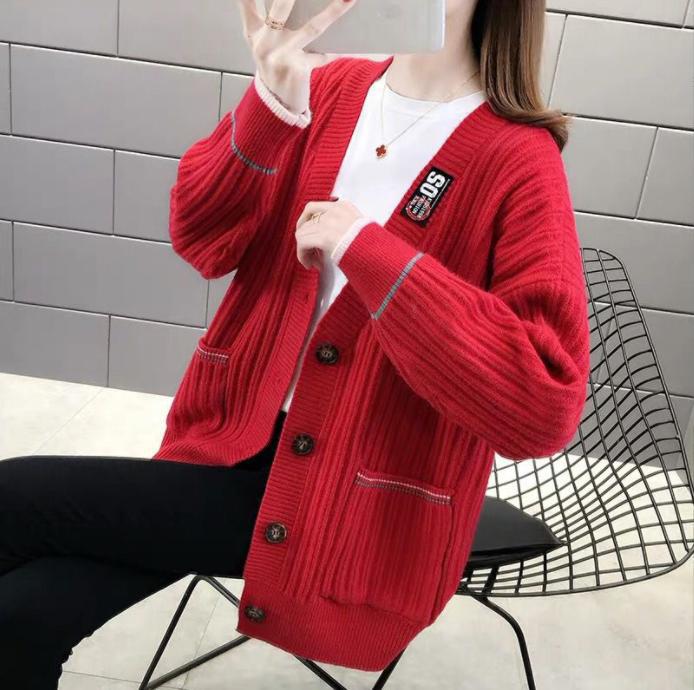 Damen Strickjacke mit strukturiertem Rippmuster und praktischen Taschen Stilzeits