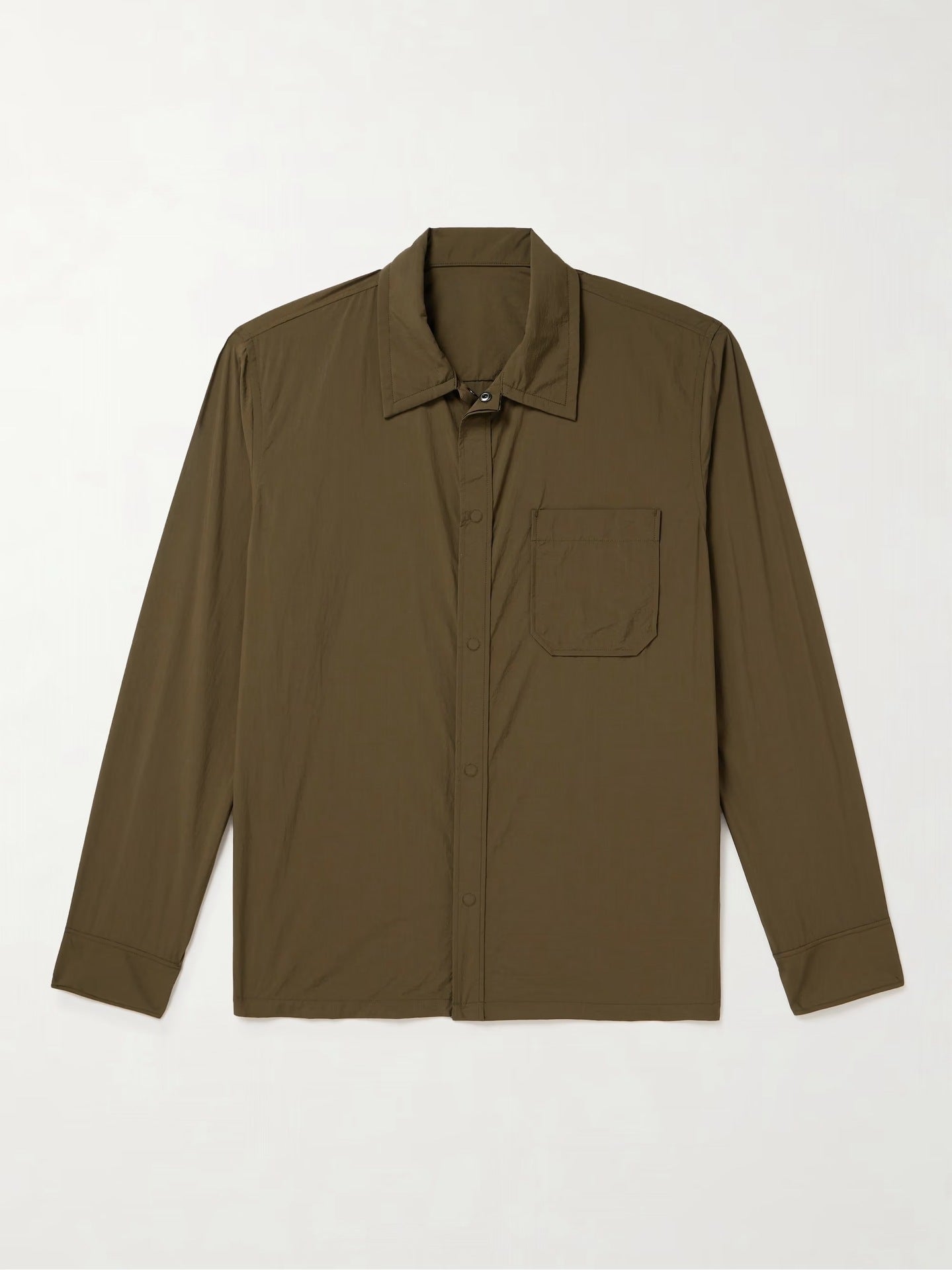 Herren vielseitige Hemdbluse mit aufgesetzter Brusttasche und schickem Kragen Stilzeits