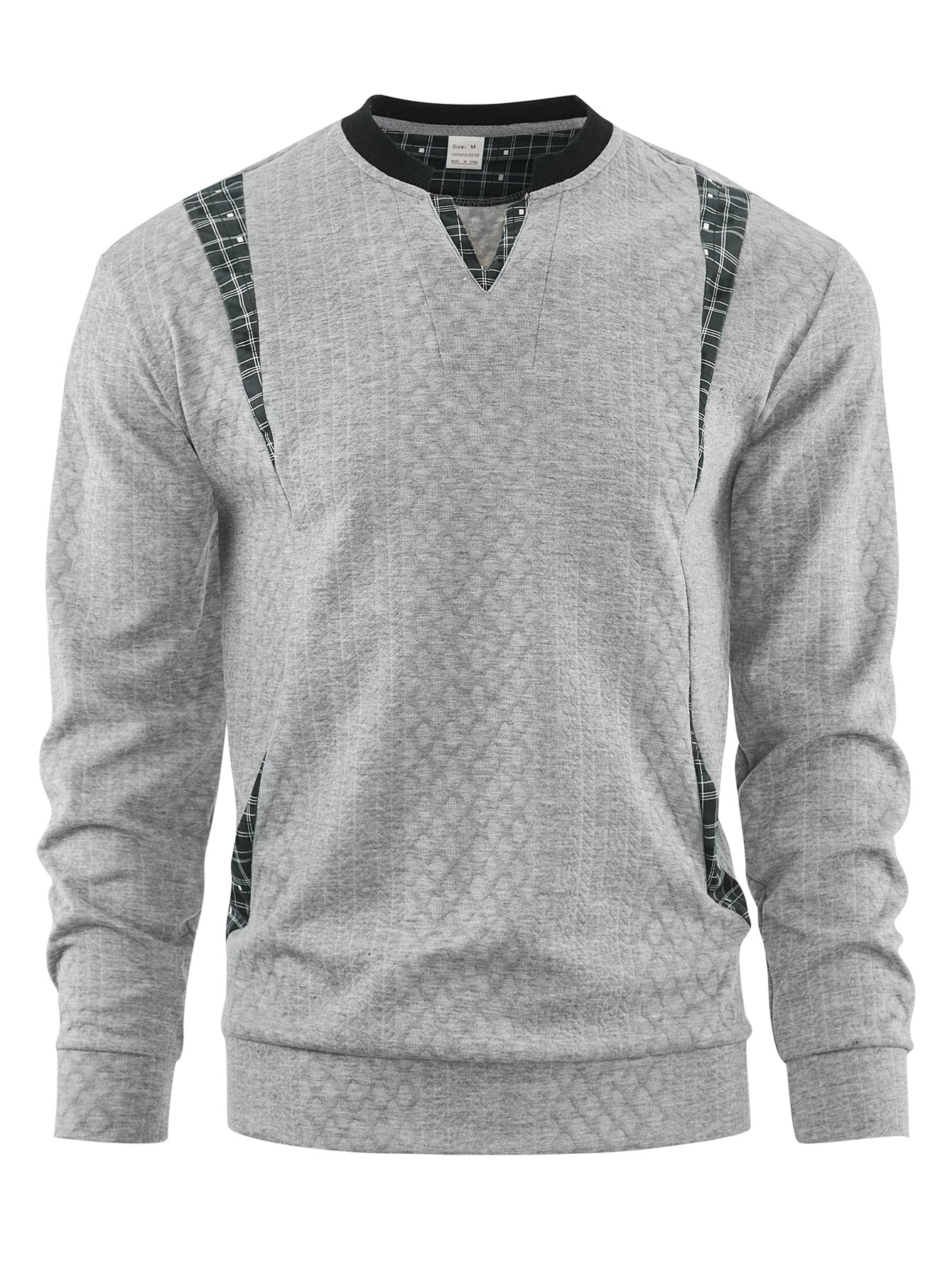 Herren Strickpullover mit modischen Karoelementen Stilzeits