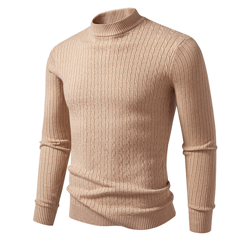 Herren Rollkragenpullover aus strukturiertem Strick Stilzeits