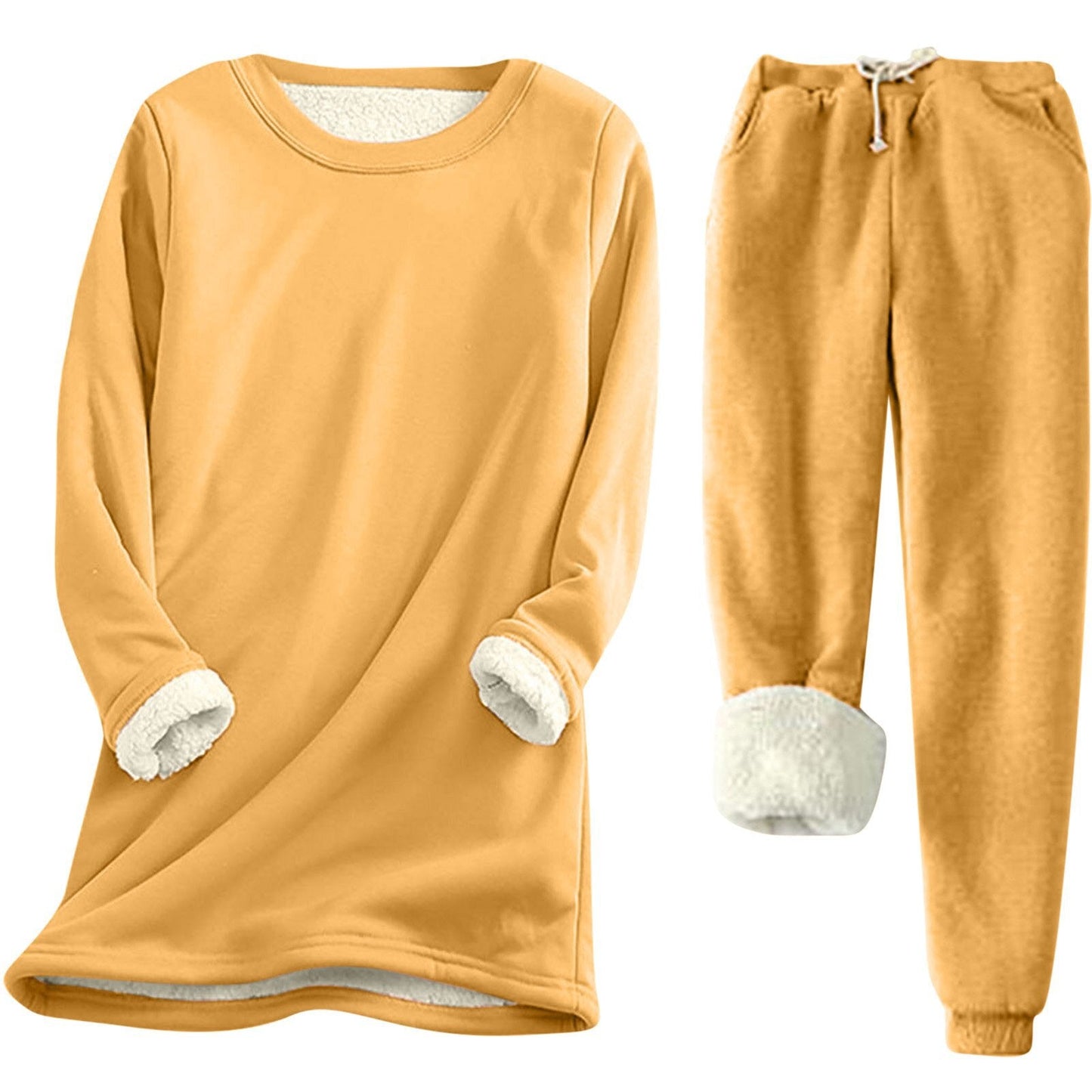 Damen Freizeit Sweatshirt-Set mit kuscheligem Innenfutter und lässiger Passform Stilzeits