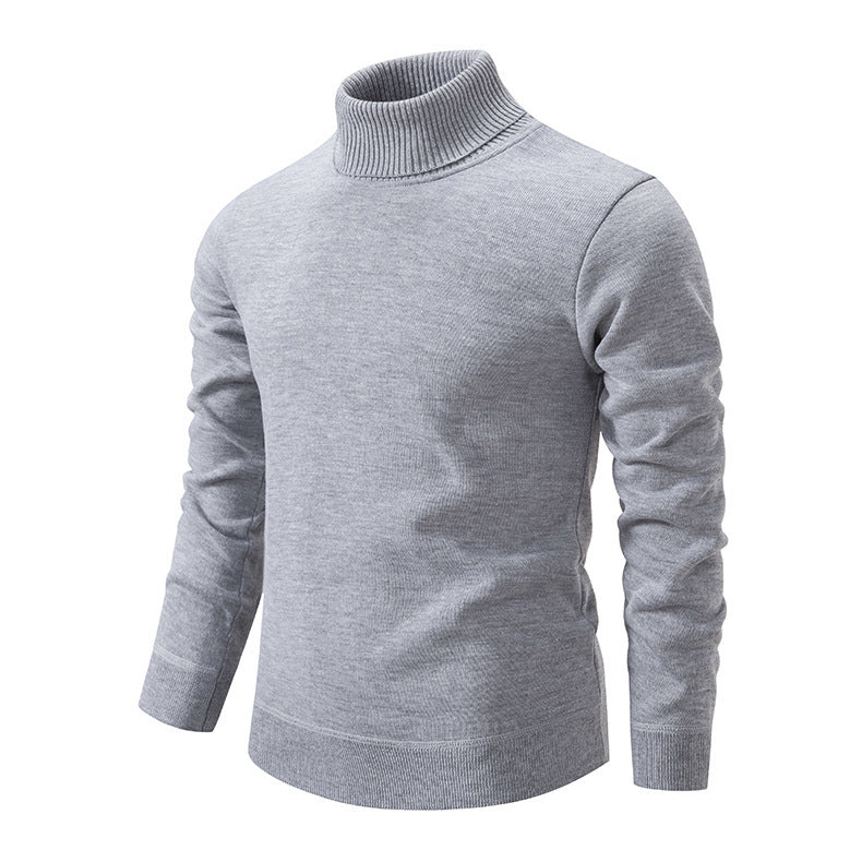 Herren Rollkragenpullover aus weichem Strick mit strukturiertem Design Stilzeits