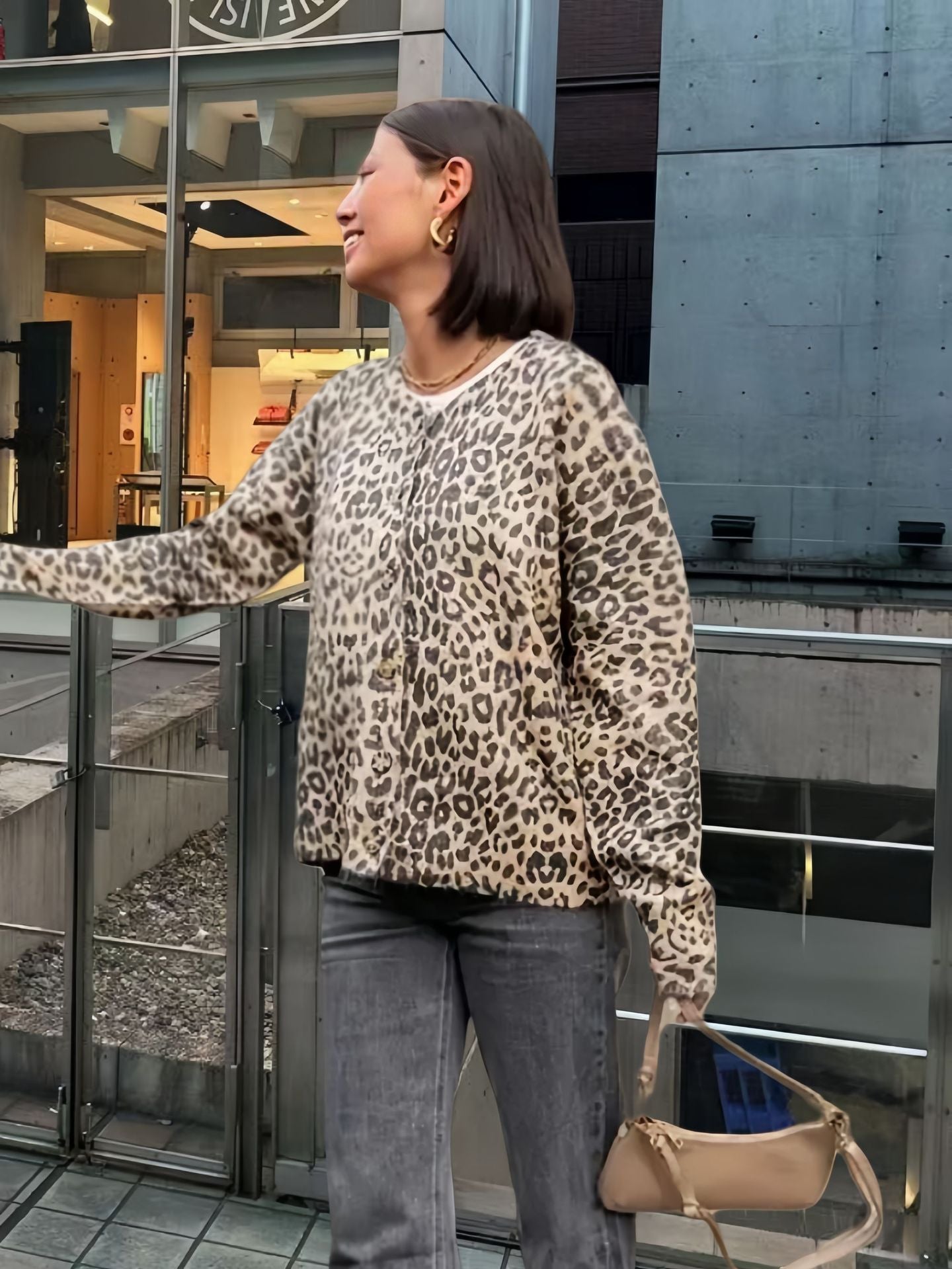 Damen Gemusterter Pullover Stilzeits