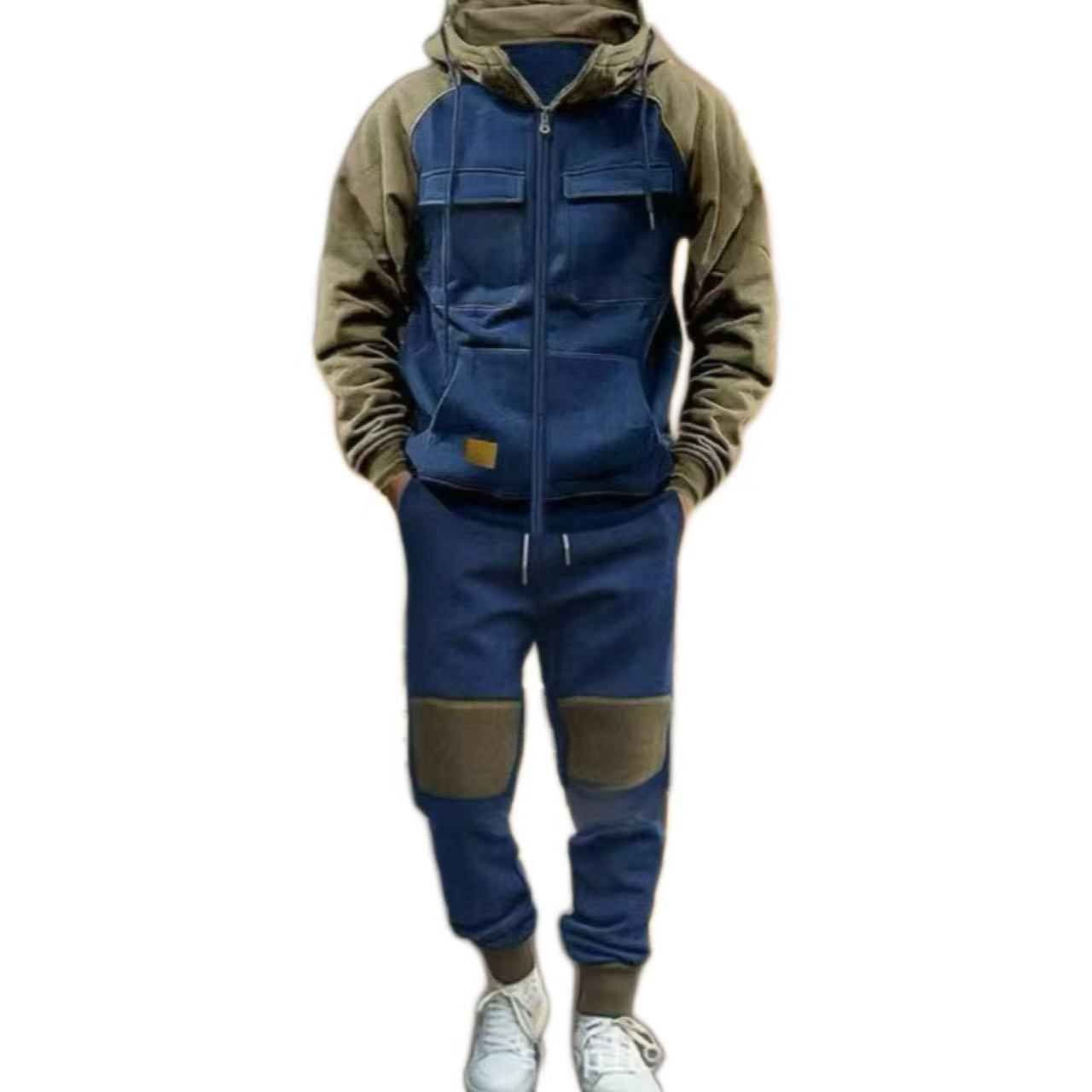 Herren funktionaler Freizeitanzug mit praktischen Taschen Stilzeits