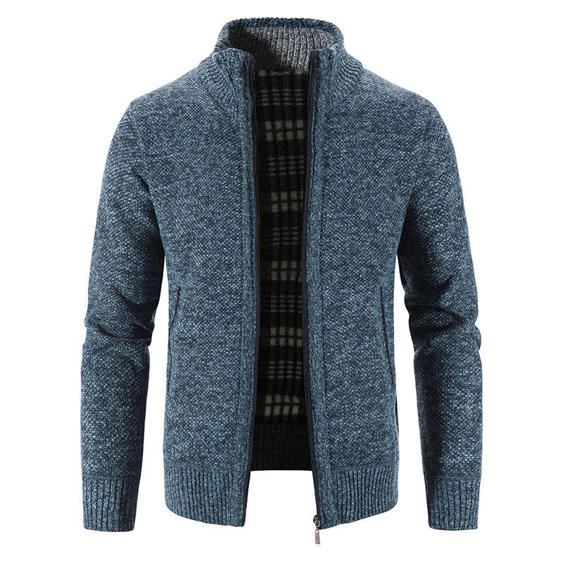 Herren Strickjacke mit innovativem wärmeisolierendem Innenfutter Stilzeits