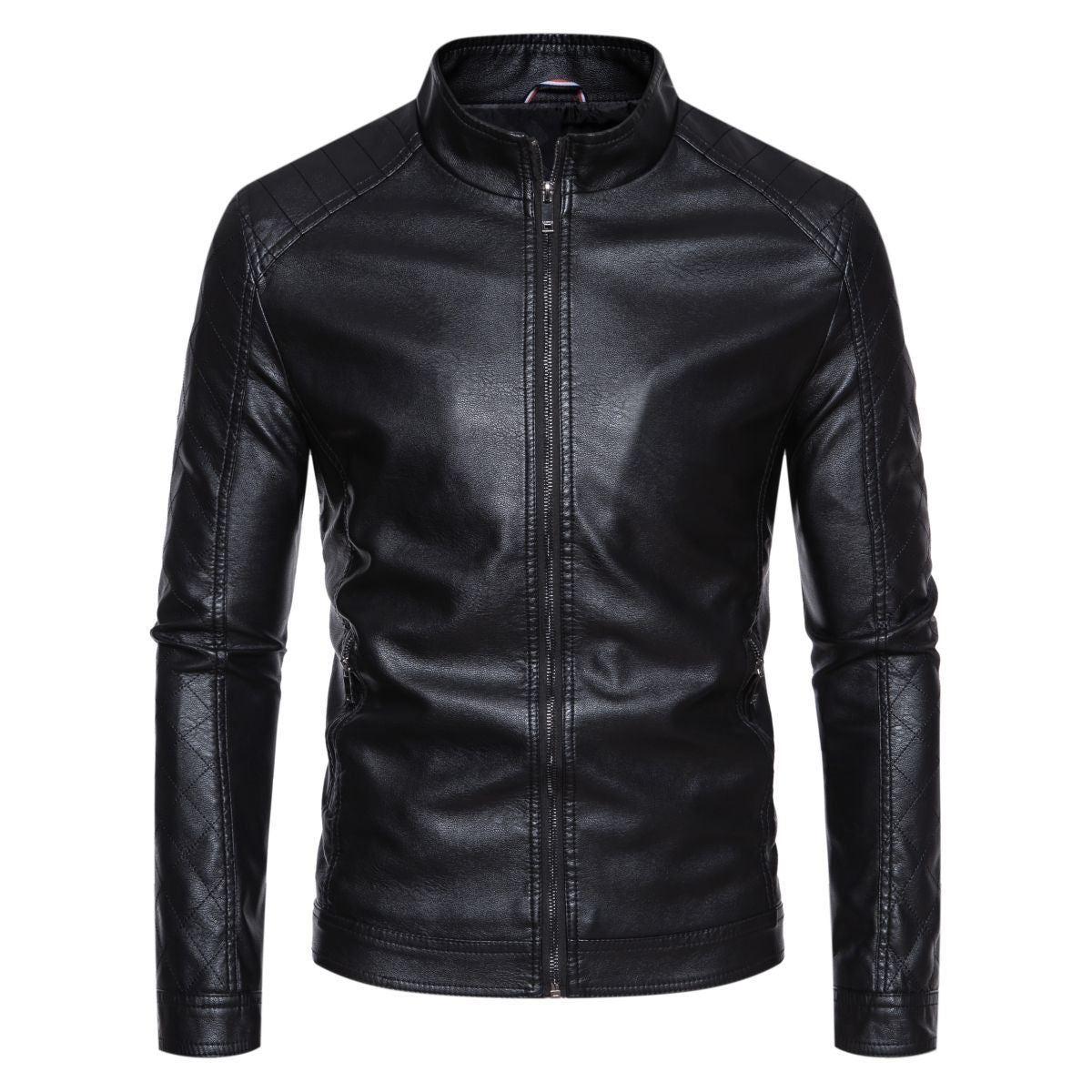 Herren jacke mit modernem Stehkragen und stylischem Steppmuster Stilzeits