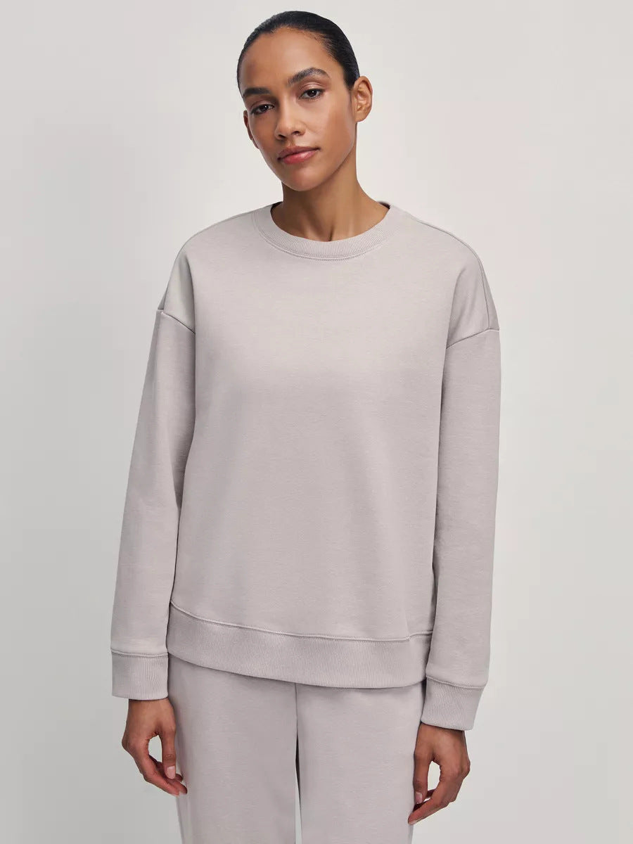 Damen Bequemer Oversized Sweatpullover mit lässigem Schnitt Stilzeits