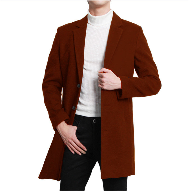 Herren eleganter Longblazer mit modernem Schnitt und doppelter Knopfreihe Stilzeits