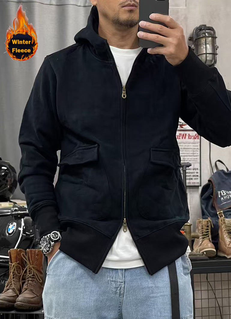 Herren warme Fleecejacke mit praktischen Taschen und modernem Schnitt Stilzeits