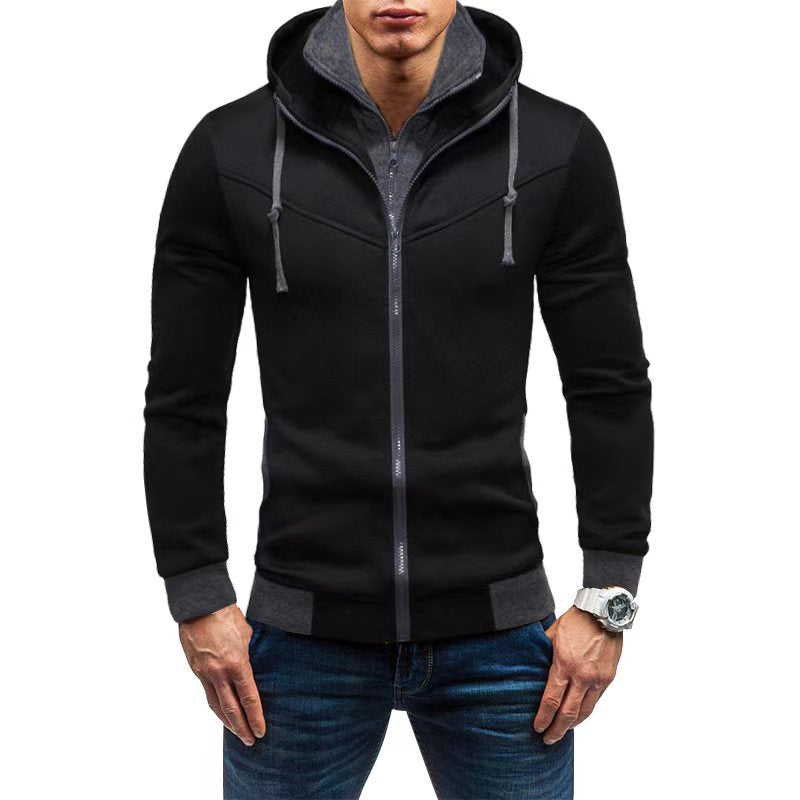 Herren Fleece-Kapuzenjacke mit stylischem Design und praktischen Taschen Stilzeits