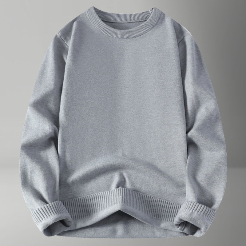 Damen bequemer und eleganter Rundhalsausschnitt Pullover Stilzeits