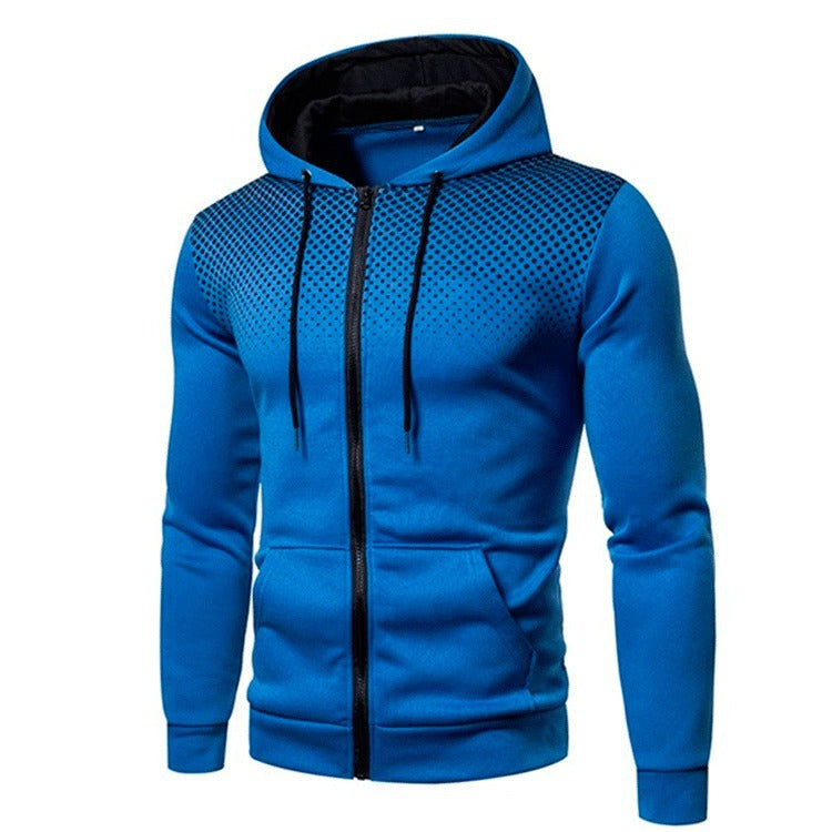 Herren modische Zip-Hoodie mit atmungsaktiven Einsätzen Stilzeits