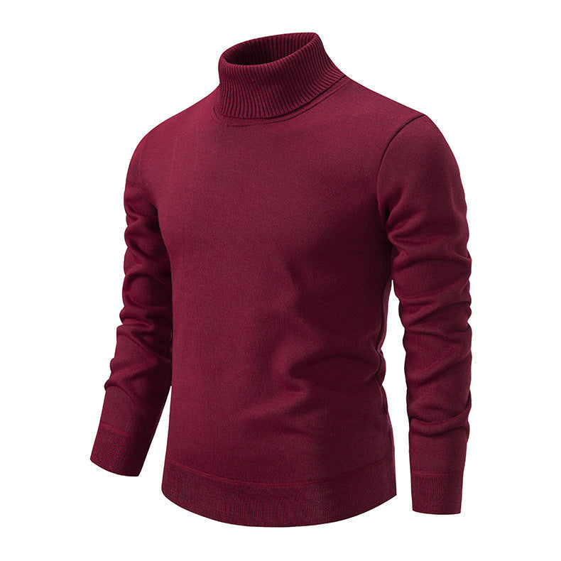 Herren Rollkragenpullover aus weichem Strick mit strukturiertem Design Stilzeits