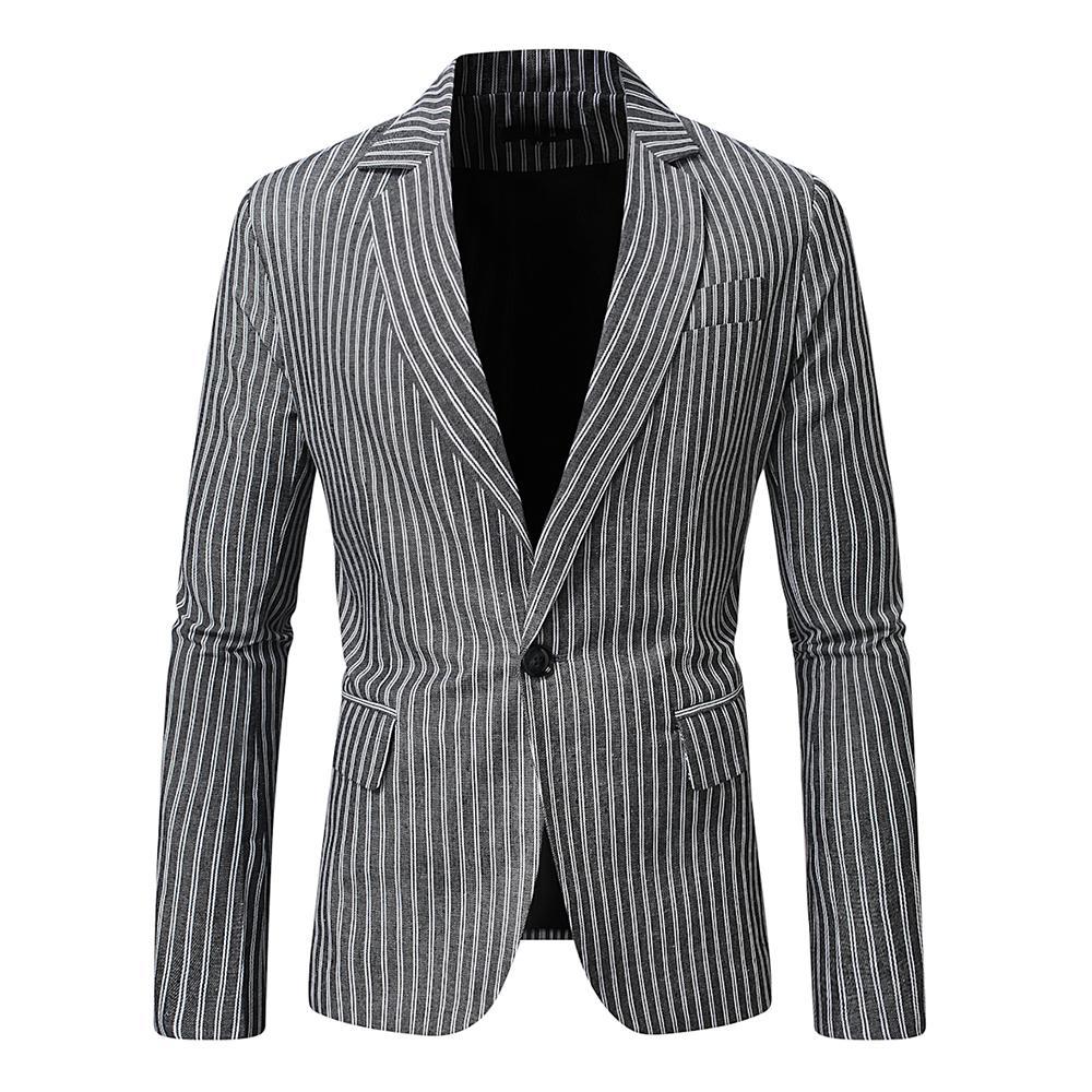 Herren eleganter Blazer mit feinen Streifen Stilzeits
