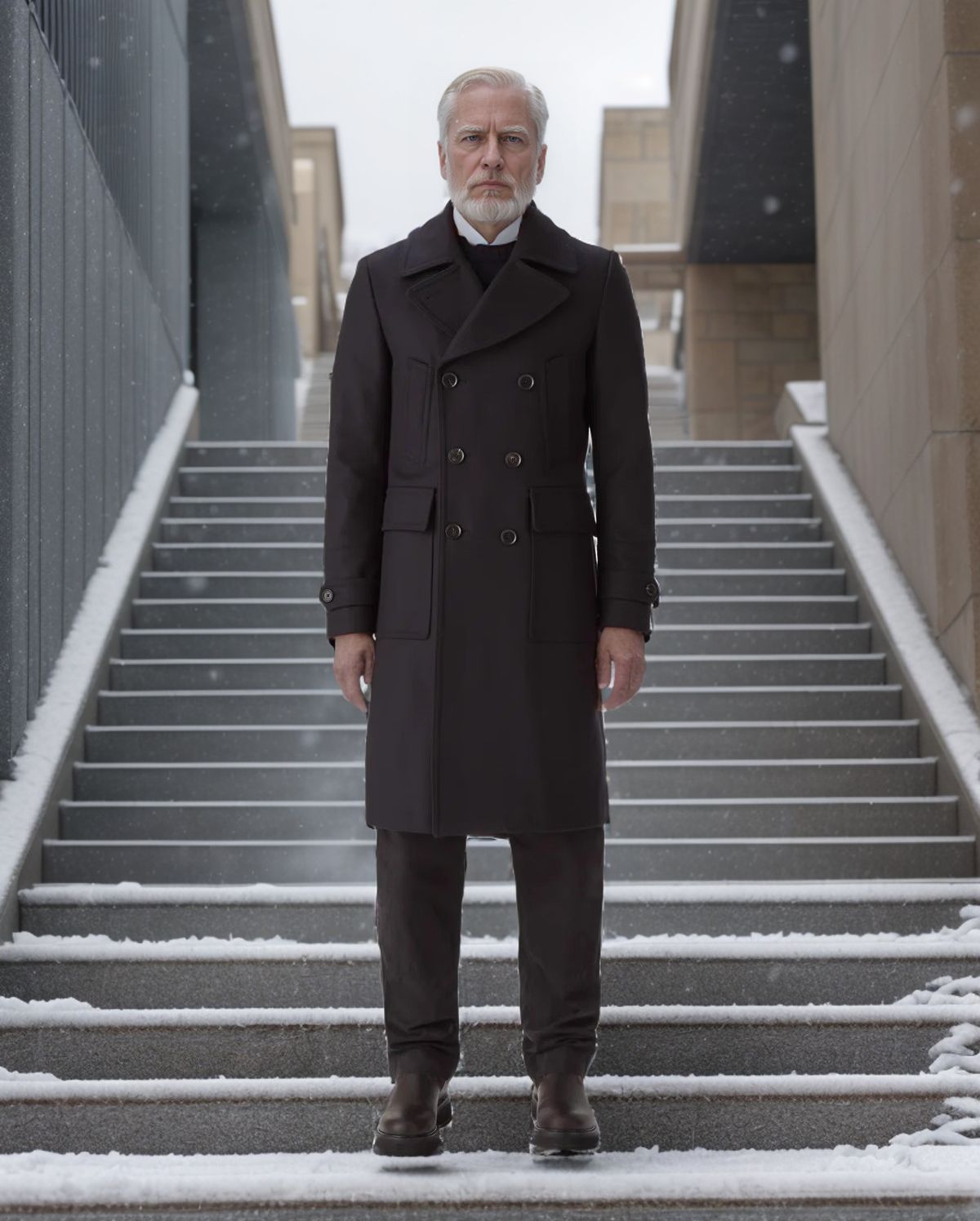 Herren klassischer Dufflecoat mit doppeltem Knopfverschluss und praktischen Taschen Stilzeits