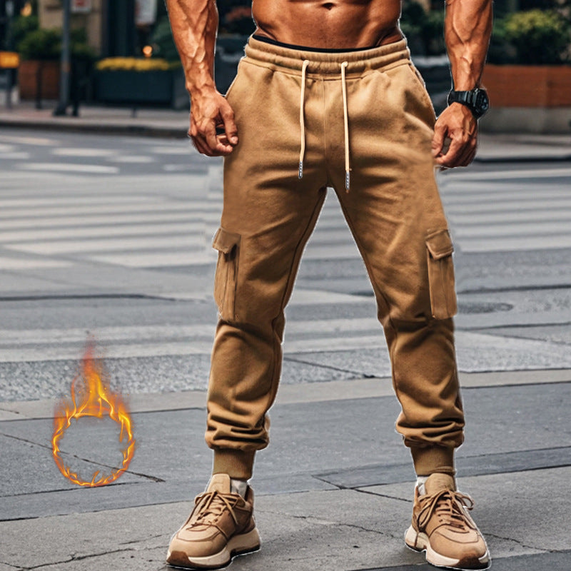 Herren Sportliche Cargo-Jogginghose mit elastischem Bund und praktischen Taschen Stilzeits