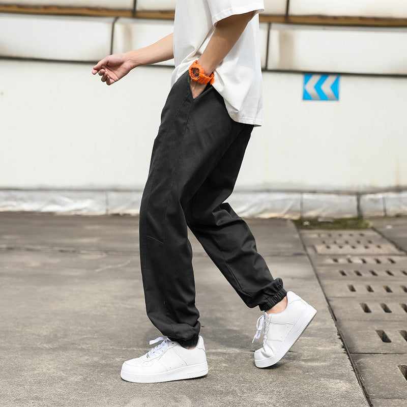 Herren lässige Cargo-Hose mit elastischem Bund und praktischen Seitentaschen Stilzeits