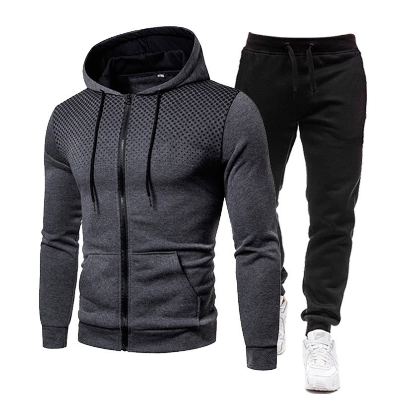 Herren Hoodie- und Jogginghose Set mit atmungsaktivem Design Stilzeits
