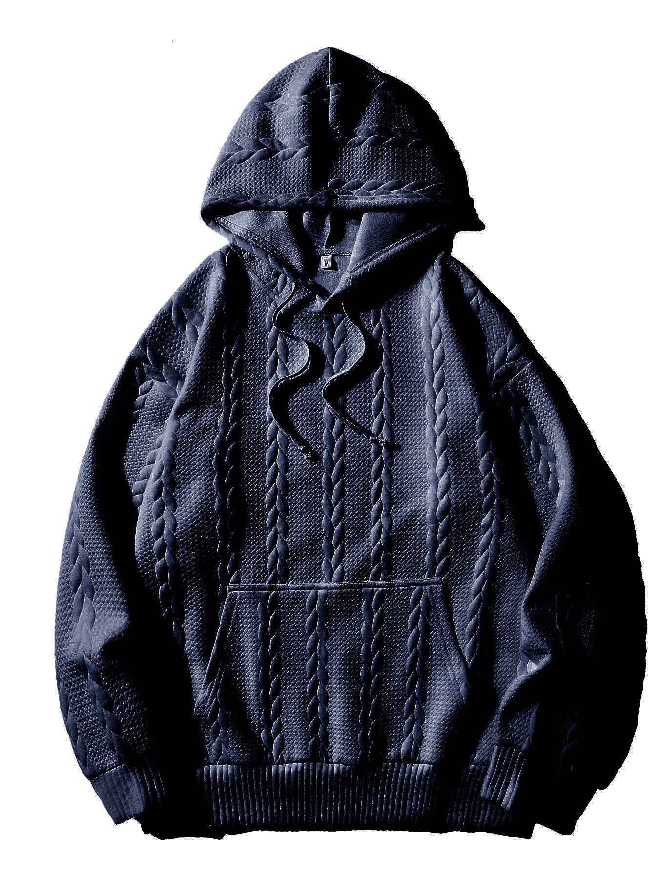 Herren Kapuzenpullover mit strukturiertem Muster Stilzeits