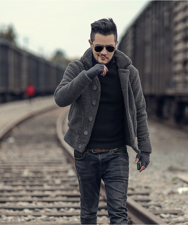 Herren gefütterte Thomaskapelle Jacke mit stilvollem Knopfverschluss und lässigem Design Stilzeits