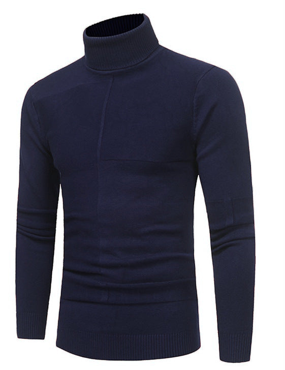 Herren Hochwertiger Rollkragenpullover aus weichem Strick Stilzeits