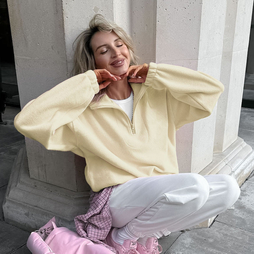 Damen Fleece Pullover Stilzeits