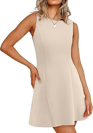 Damen ärmelloses A-Linien Kleid mit zeitlosem Schnitt Stilzeits