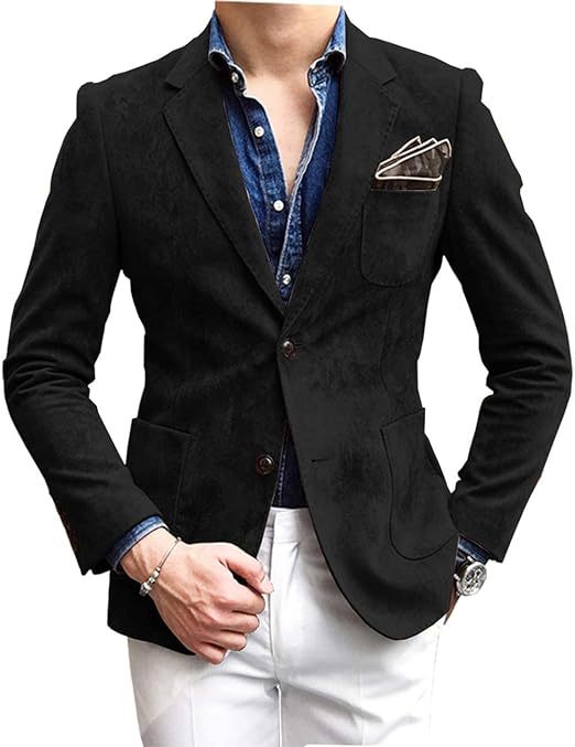 Herren eleganter Samtblazer mit modernem Schnitt und edlen Details Stilzeits