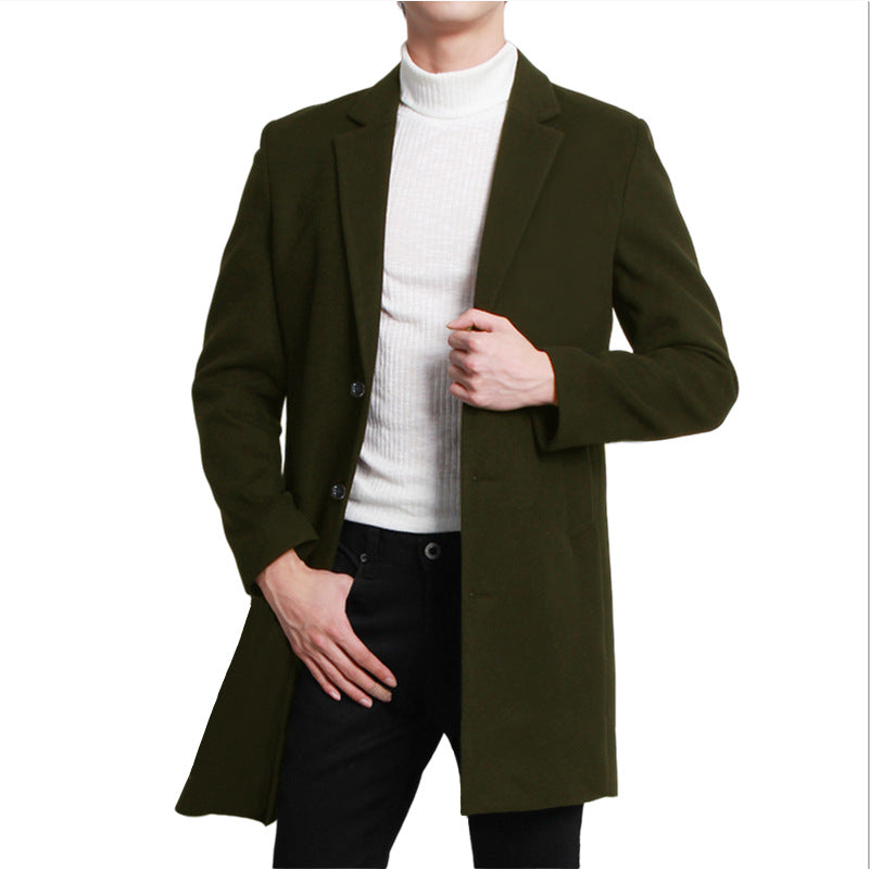 Herren eleganter Longblazer mit modernem Schnitt und doppelter Knopfreihe Stilzeits