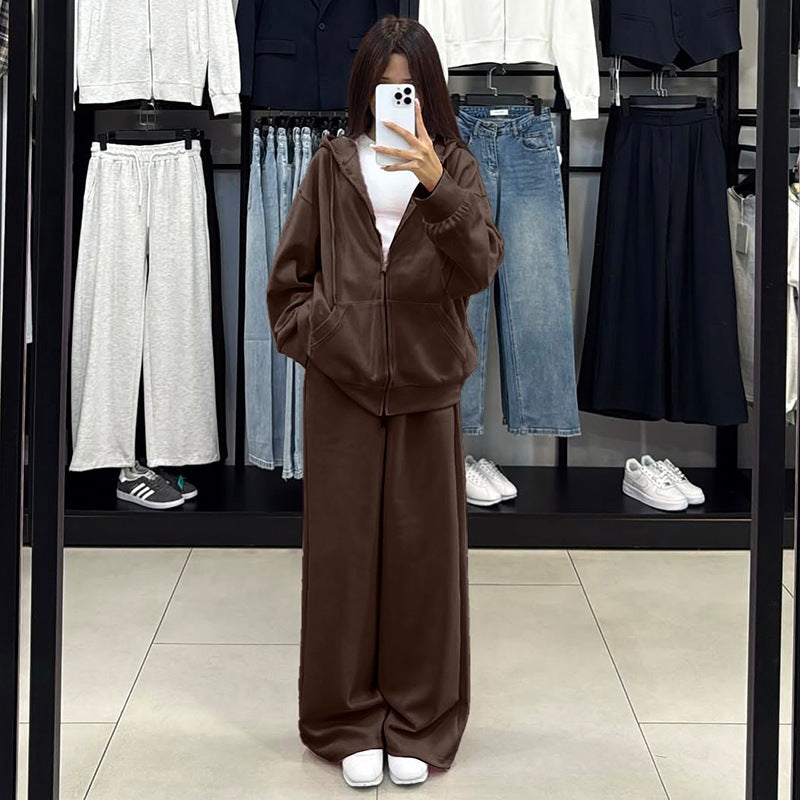 Damen bequemer und stylischer Kapuzenset Stilzeits