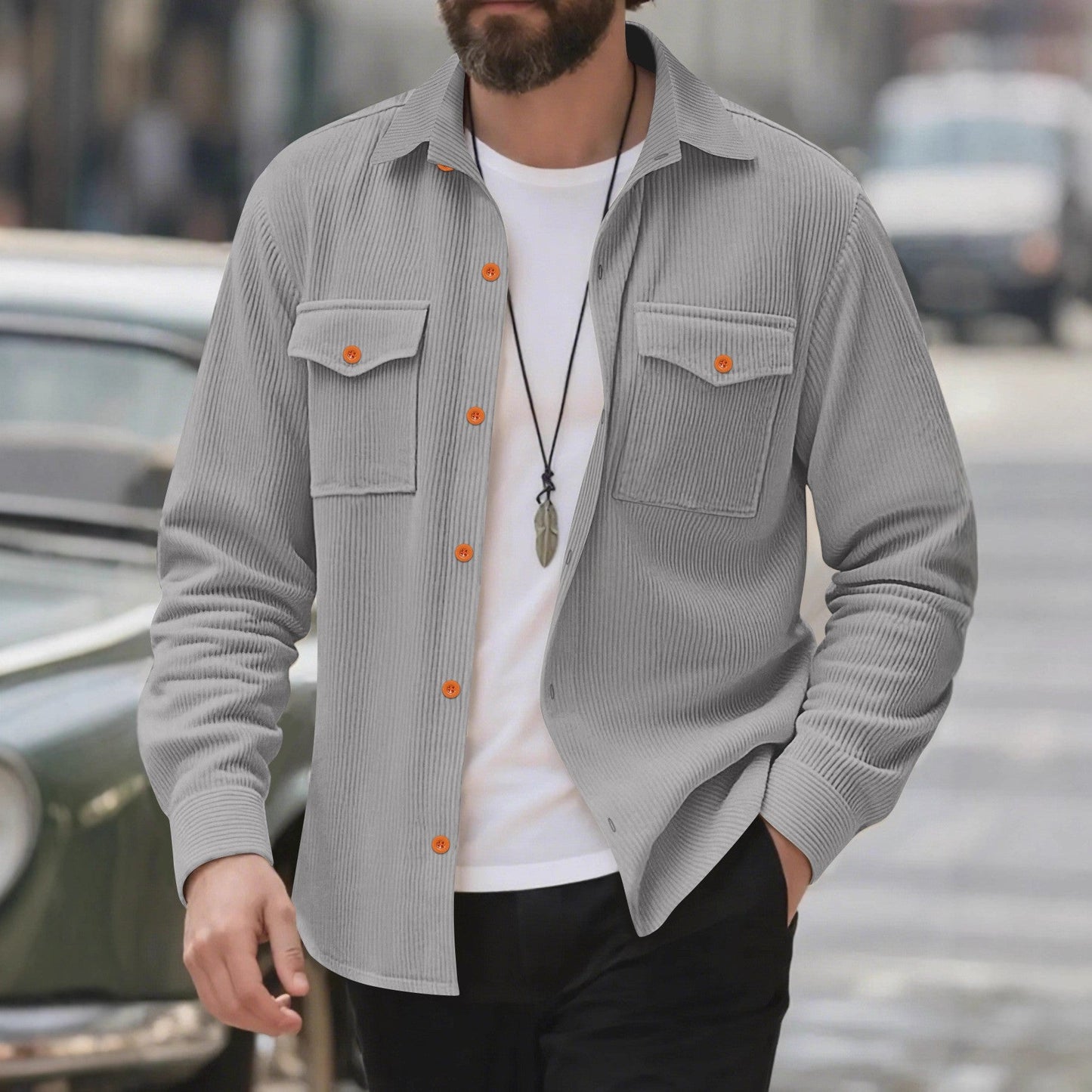 Herren dünnes Karohemd Stilzeits