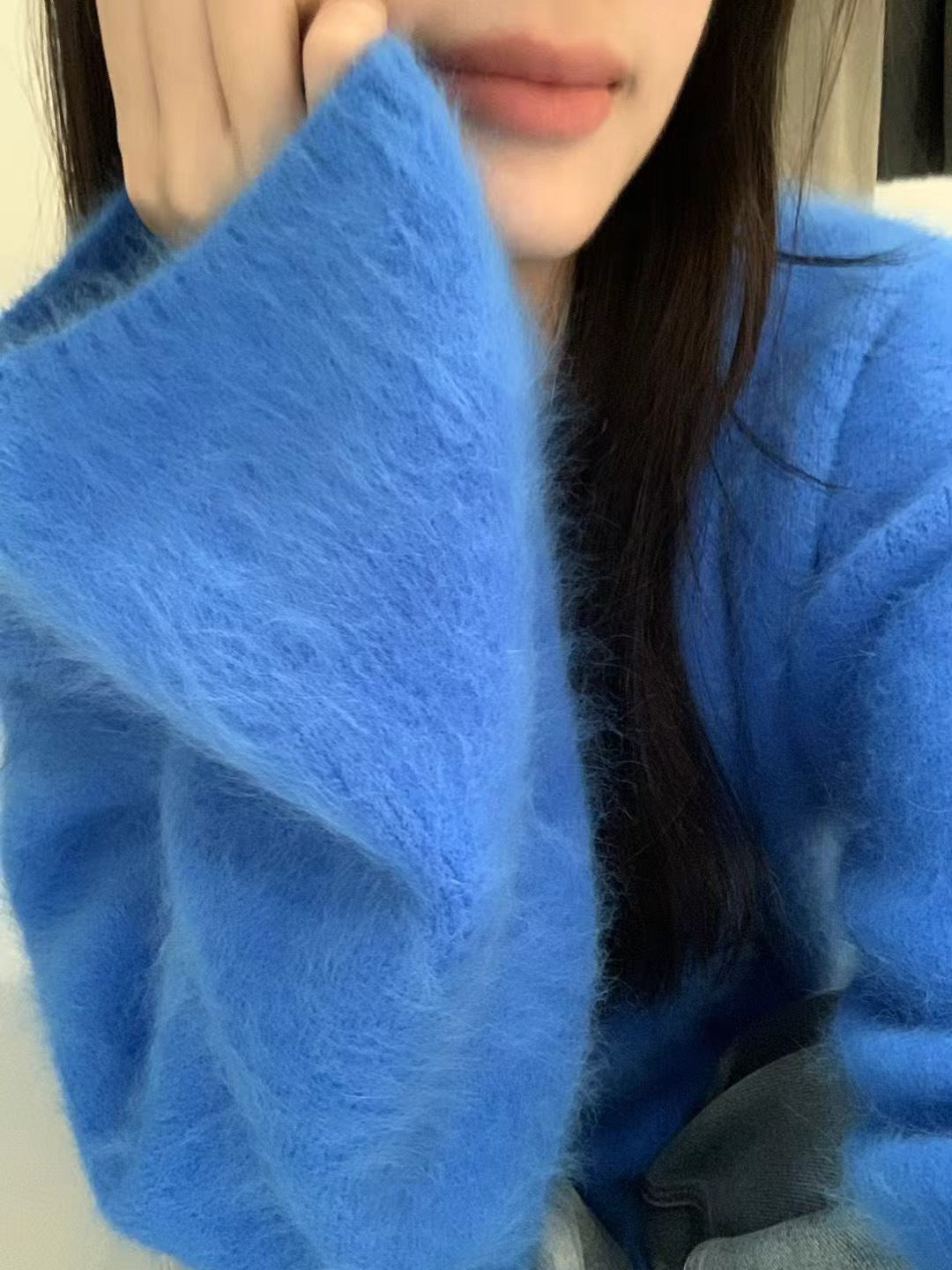 Damen kuscheliger Pullover mit Boxy-Schnitt Stilzeits