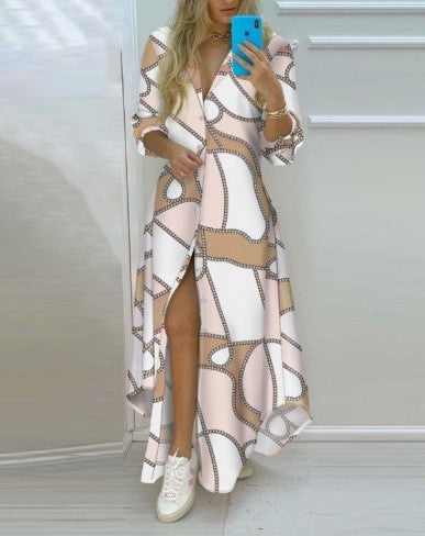 Damen Kimono-Robe mit Printdesign Stilzeits