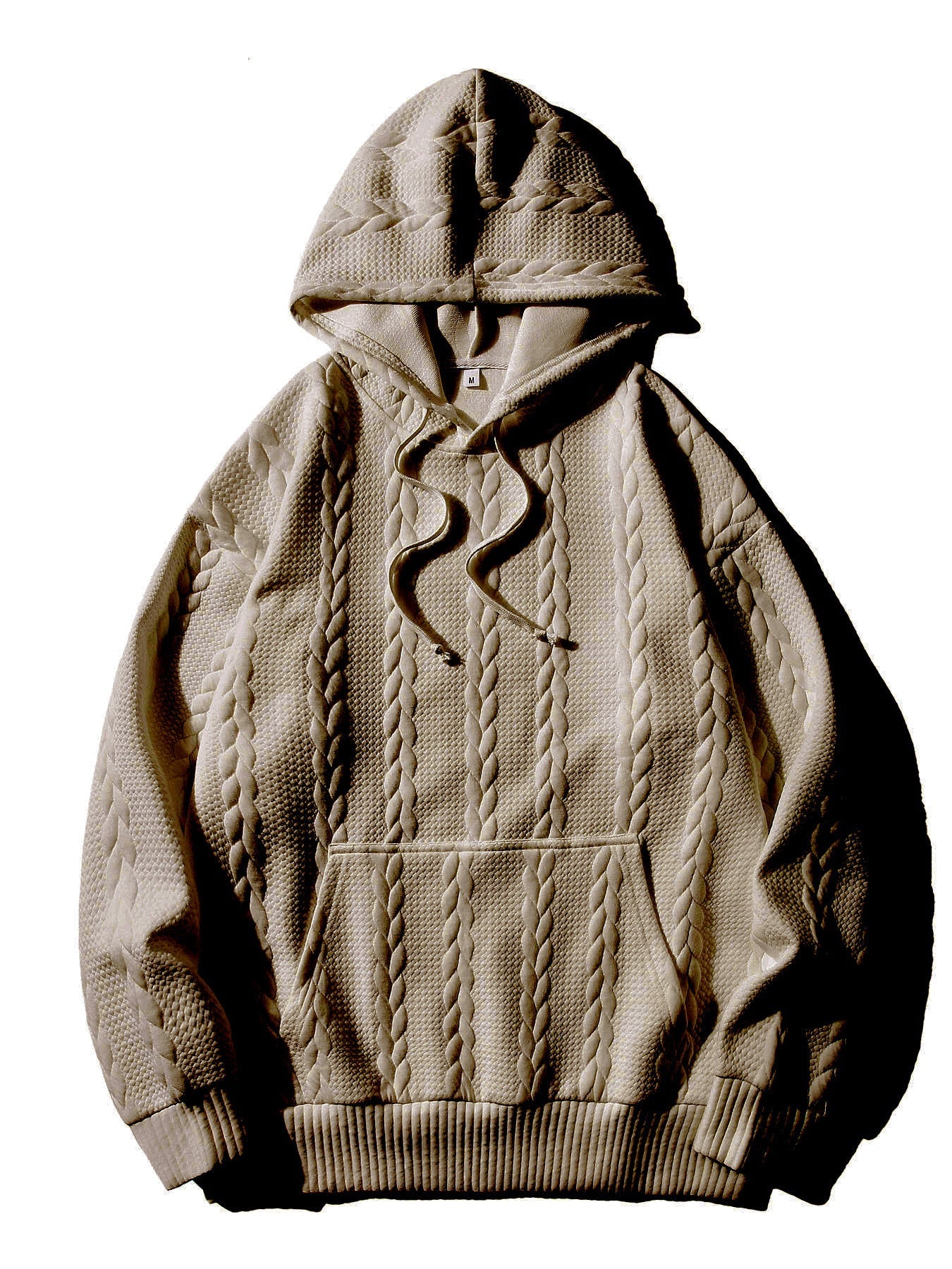 Herren Kapuzenpullover mit strukturiertem Muster Stilzeits