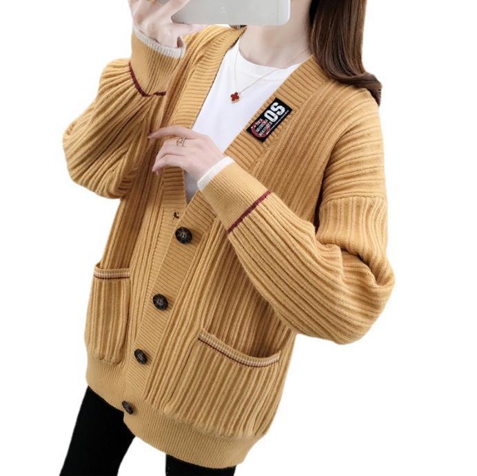 Damen Strickjacke mit strukturiertem Rippmuster und praktischen Taschen Stilzeits