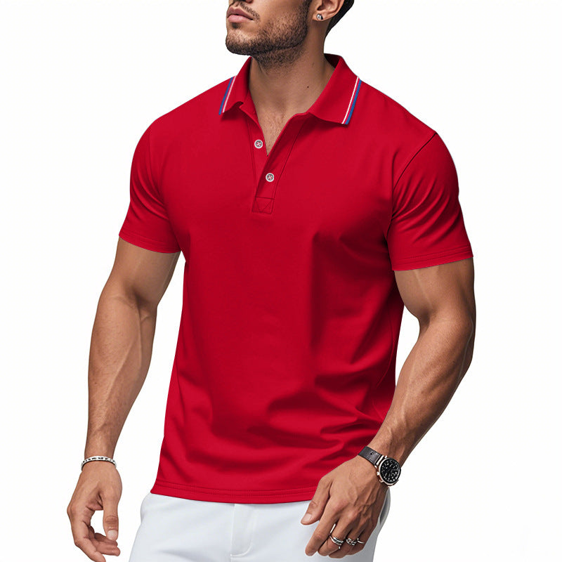 Herren Poloshirt mit modernem Kragen und feuchtigkeitsregulierender Technologie Stilzeits