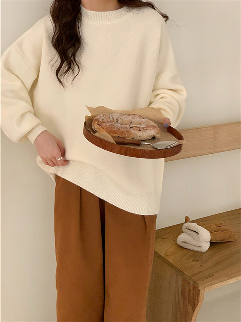 Damen Oversized Strickpullover mit weichem Material und lässigem Schnitt Stilzeits