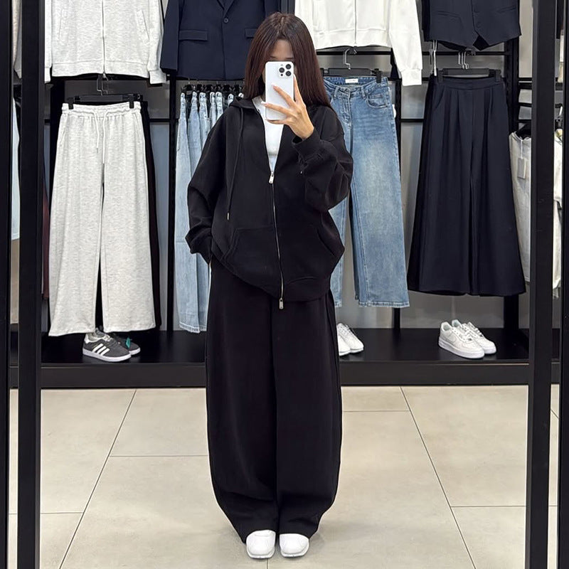 Damen bequemer und stylischer Kapuzenset Stilzeits