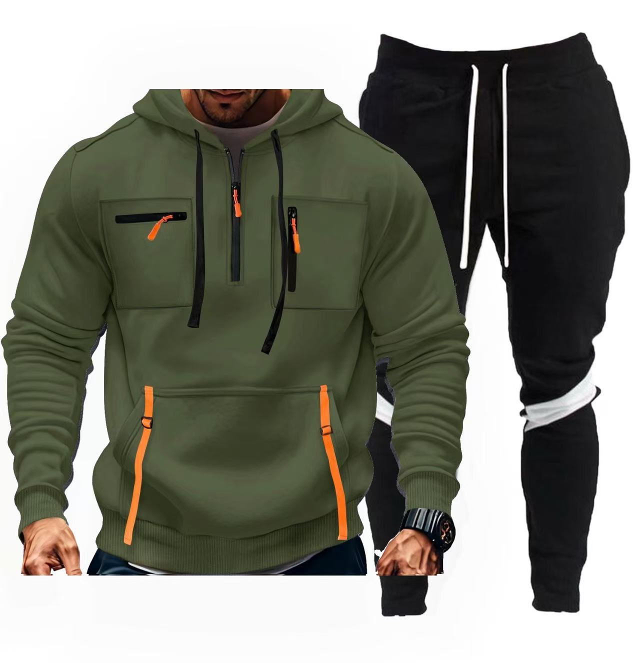 Herren sportliches Hoodie- und Jogginghosen-Set Stilzeits