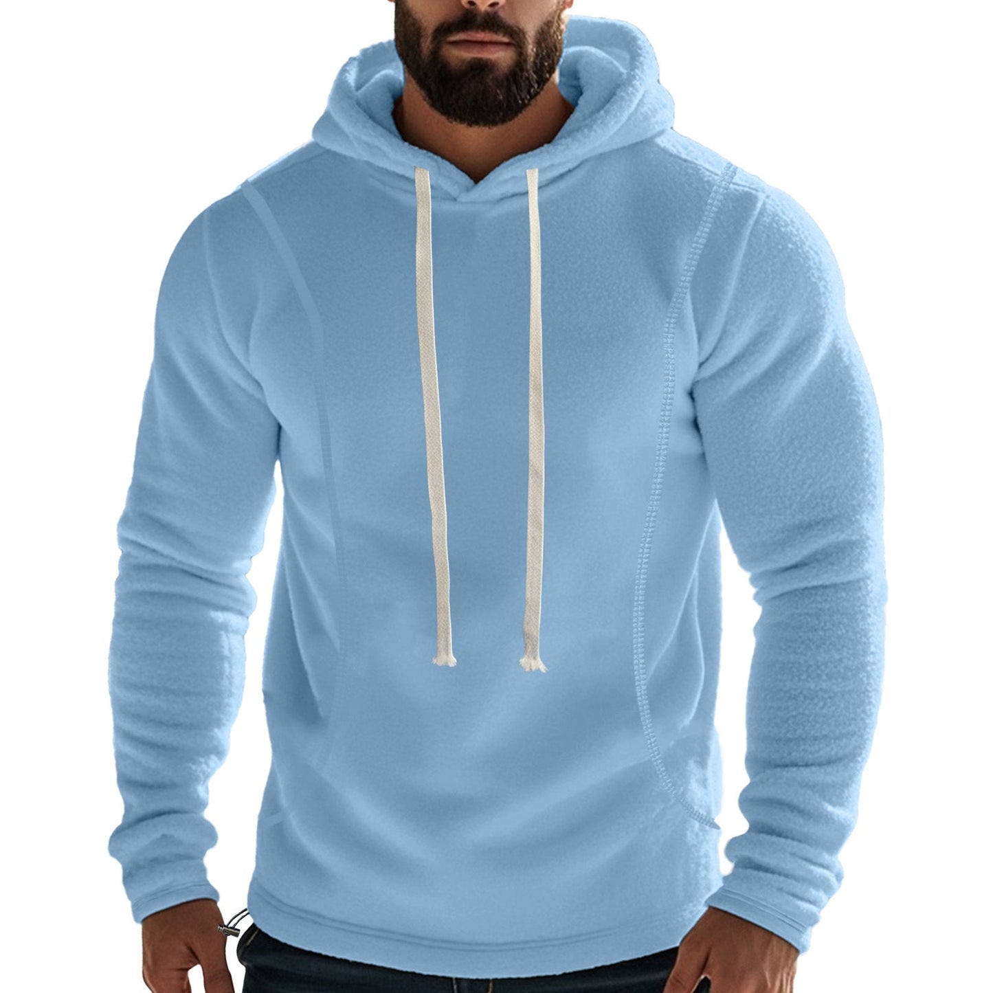 Herren Hochwertiger Fleece-Hoodie mit praktischer Kängurutasche und stylischem Design Stilzeits