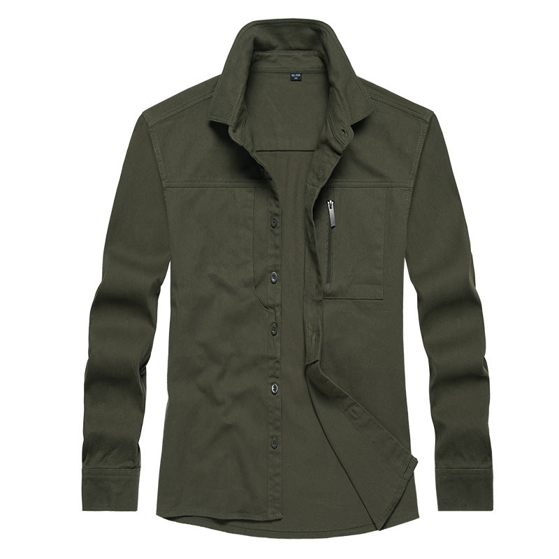 Herren Langarmshirt mit praktischen Taschen und modernem Schnitt Stilzeits