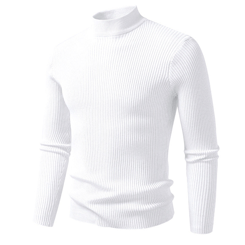 Herren Hochwertiger Rollkragenpullover aus Rippenstrick Stilzeits
