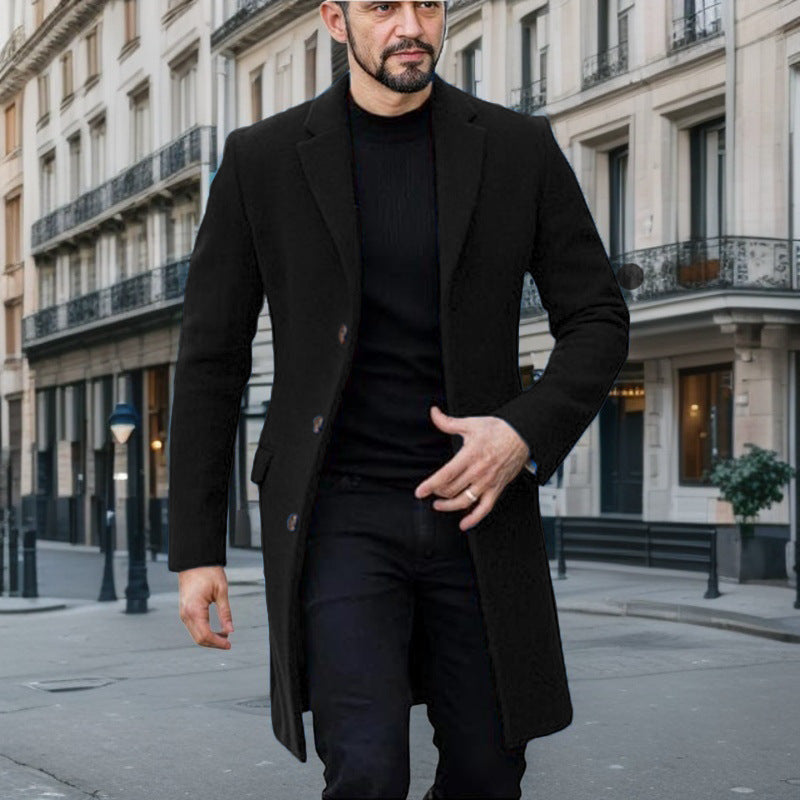 Herren eleganter Wollmantel Stilzeits 1760428448