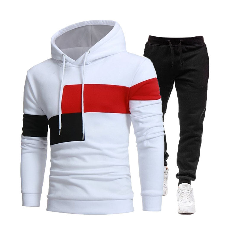 Herren modisches Sweatshirt- und Jogginghose-Set Stilzeits